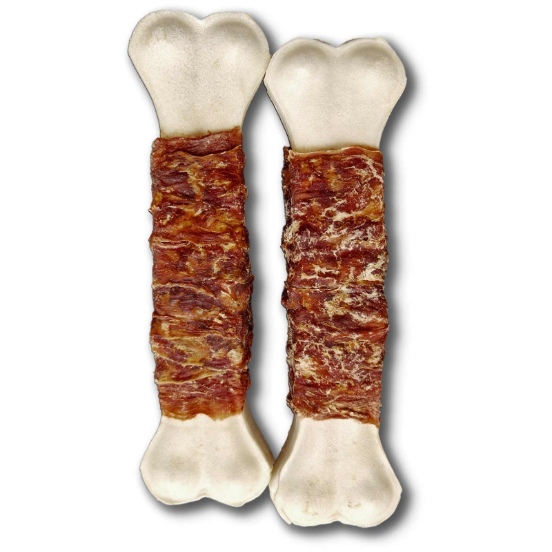 2 x OS PRESSE BLANC ENROBE DE CANARD 21 cm