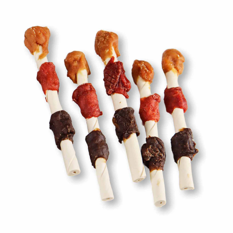 5 X BROCHETTE POULET/CANARD/FOIE