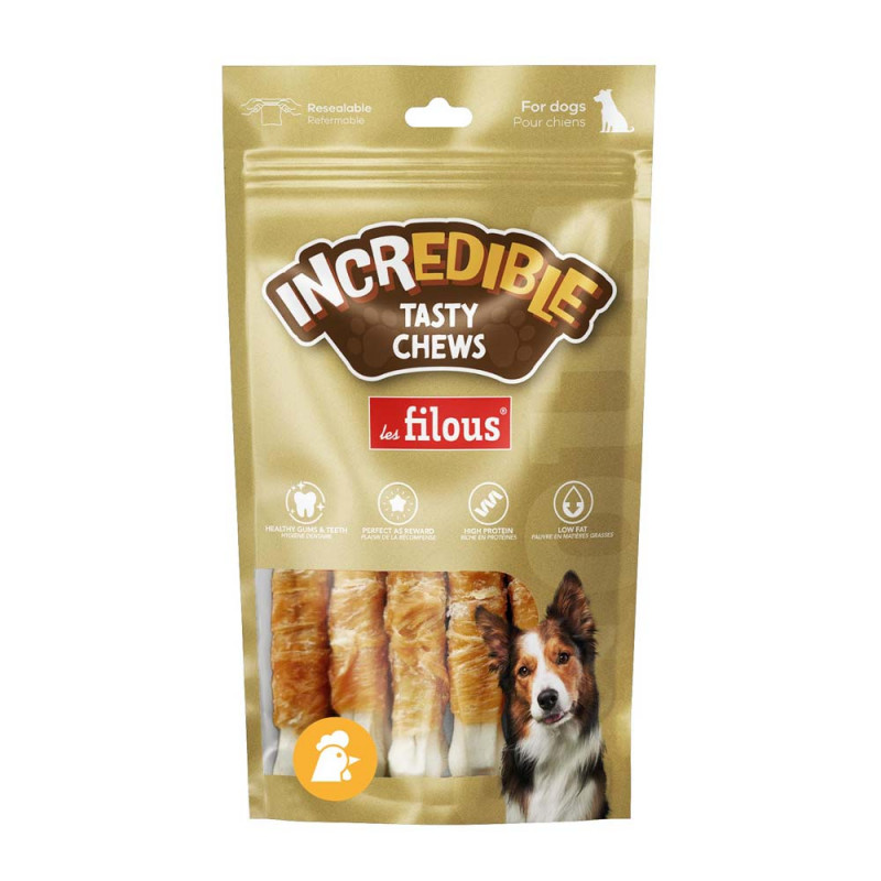 7 x OS PRESSÉ BLANC ENROBÉ DE POULET 7,5cm