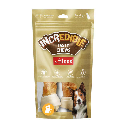 2 x OS NOUÉ BLANC ENROBÉ DE POULET 10-11 CM