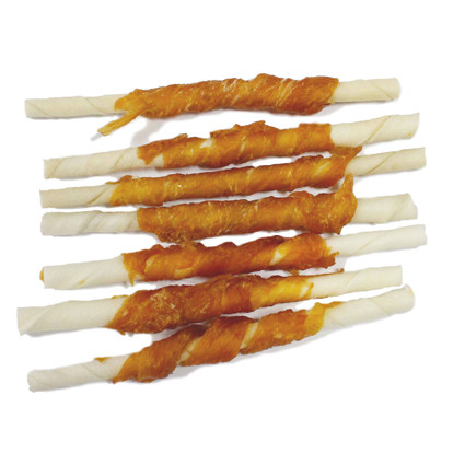 20 sticks torsadés blancs enrobés de poulet 5