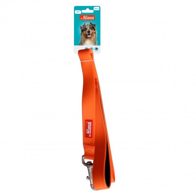 Laisse chien en silicone taille M-L