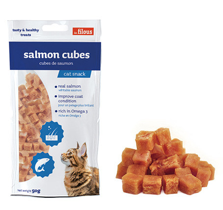 Cubes de saumon