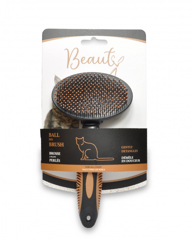 brosse à picots perlés pour chat