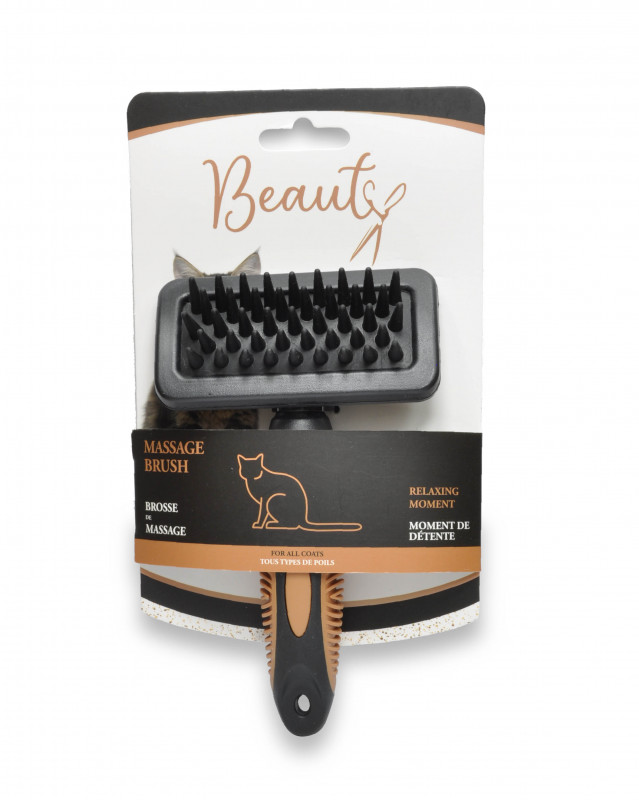 Brosse de massage pour chat